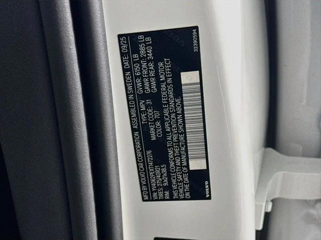 2026 Volvo XC90 Plus, B6 AWD Gas mild hybrid, Gasoline, Bright, 7 Seats