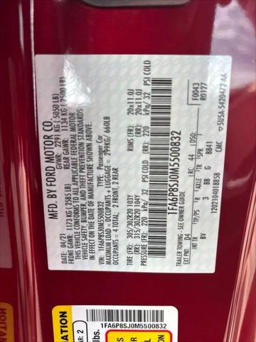 2021 Ford Mustang Shelby GT500 Fastback