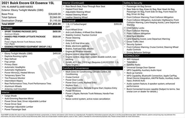 2021 Buick Encore GX FWD Essence