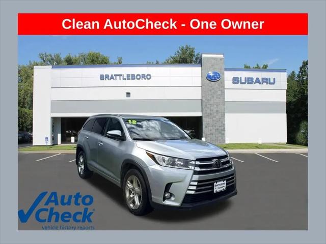 2018 Toyota Highlander Limited for sale in Brattleboro, VT