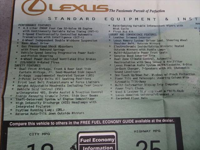 2001 Lexus LS 430 LS 430