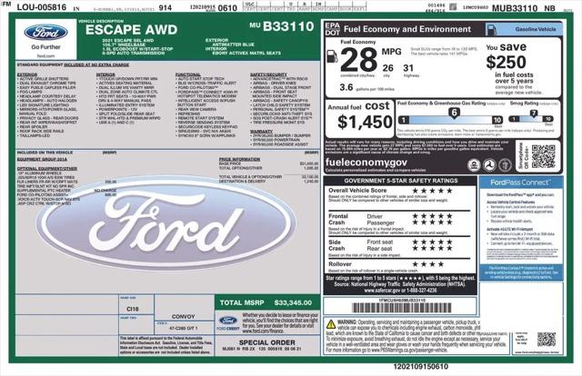2021 Ford Escape SEL