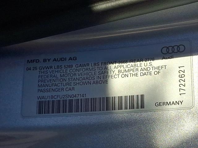 2025 Audi A5 Premium TFSI quattro S tronic