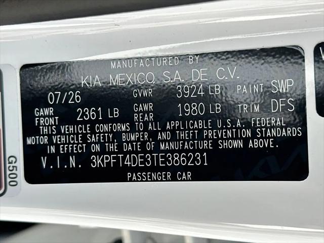 2026 Kia K4 LXS