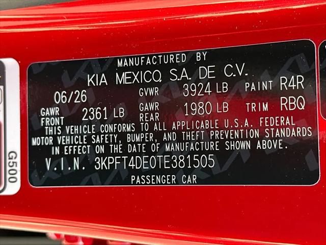 2026 Kia K4 LXS