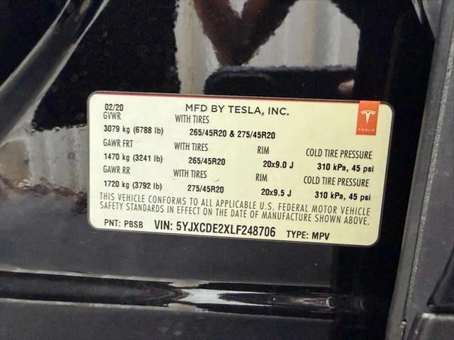 2020 Tesla Model X Long Range Dual Motor All-Wheel Drive