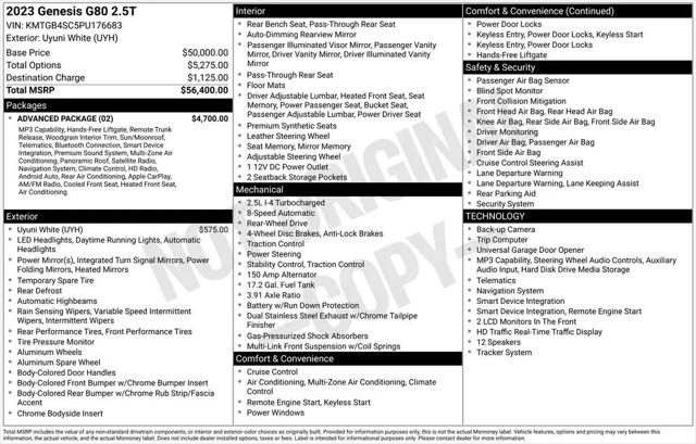 2023 Genesis G80 2.5T RWD for sale in Tinley Park, IL