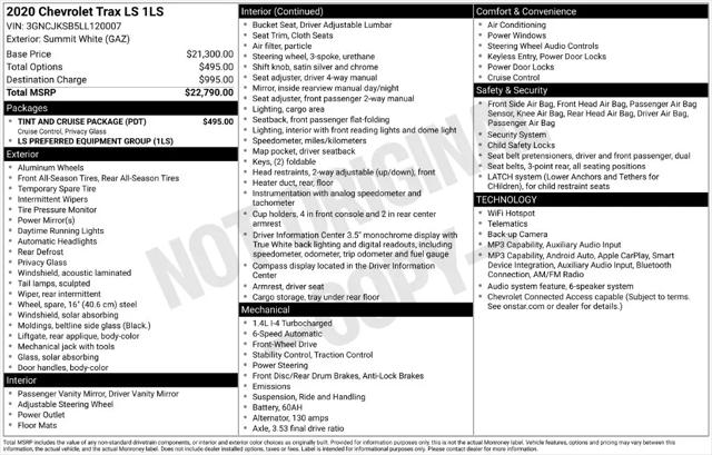 2020 Chevrolet Trax FWD LS