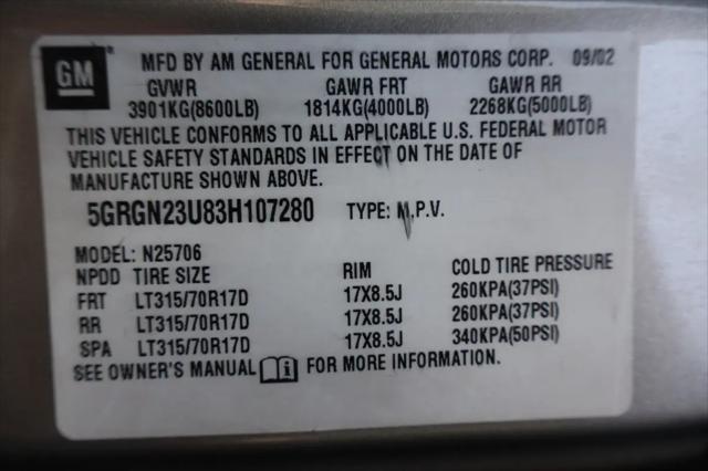 2003 HUMMER H2 Base