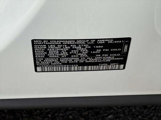 2021 Volkswagen Atlas 3.6L V6 SE w/Technology R-Line