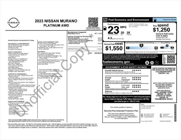 2023 Nissan Murano Platinum Intelligent AWD for sale in Arlington Heights, IL