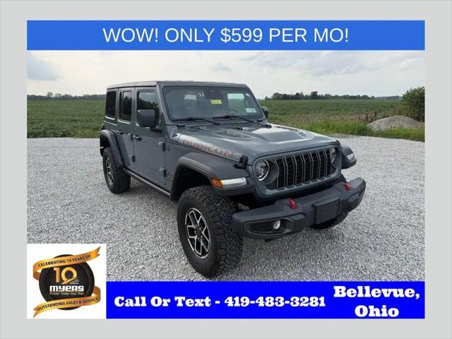 2025 Jeep Wrangler 4-Door Rubicon 4x4 for sale in Bellevue, OH