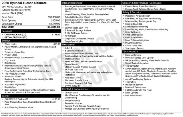 2020 Hyundai Tucson Ultimate for sale in Cincinnati, OH