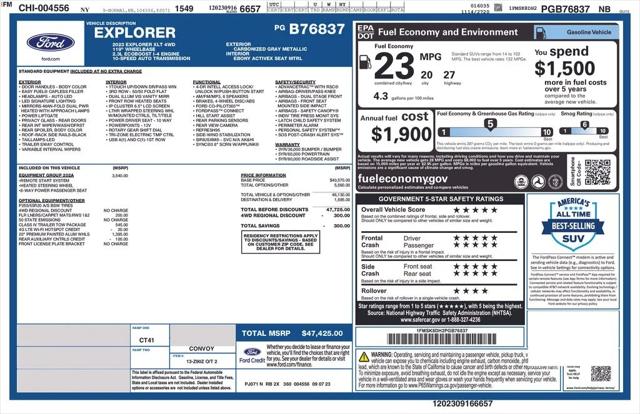2023 Ford Explorer XLT 2023 Ford Explorer XLT