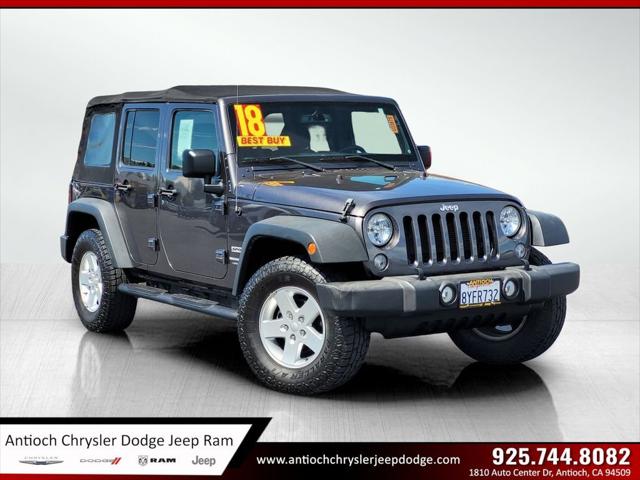 2018 Jeep Wrangler JK Unlimited Sport S 4x4 for sale in Antioch, CA