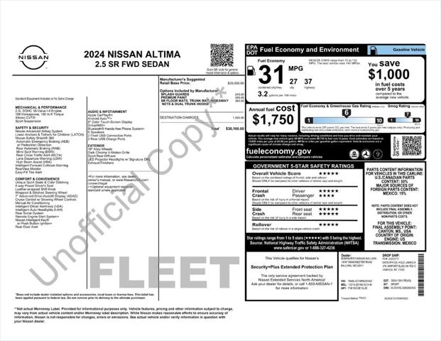 2024 Nissan Altima SR FWD 2024 Nissan Altima SR FWD