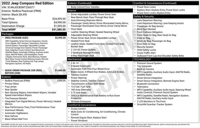 2022 Jeep Compass RED Edition