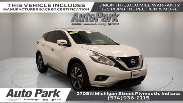 2018 Nissan Murano Platinum for sale in PLYMOUTH, IN