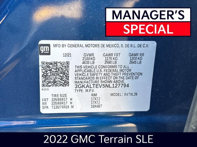 2022 GMC Terrain AWD SLE