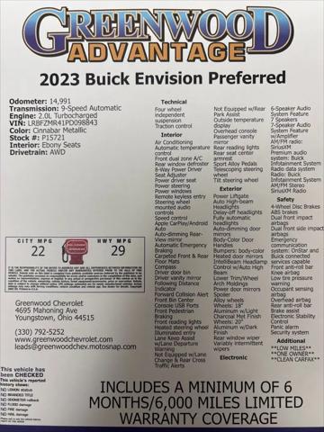 2023 Buick Envision Preferred AWD