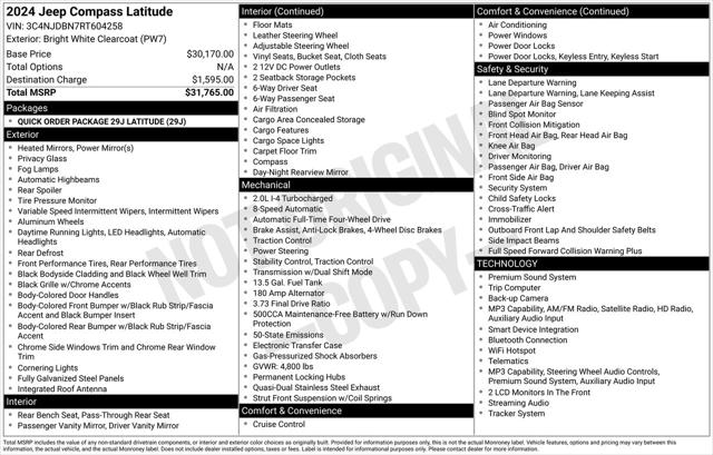 2024 Jeep Compass Latitude 4x4