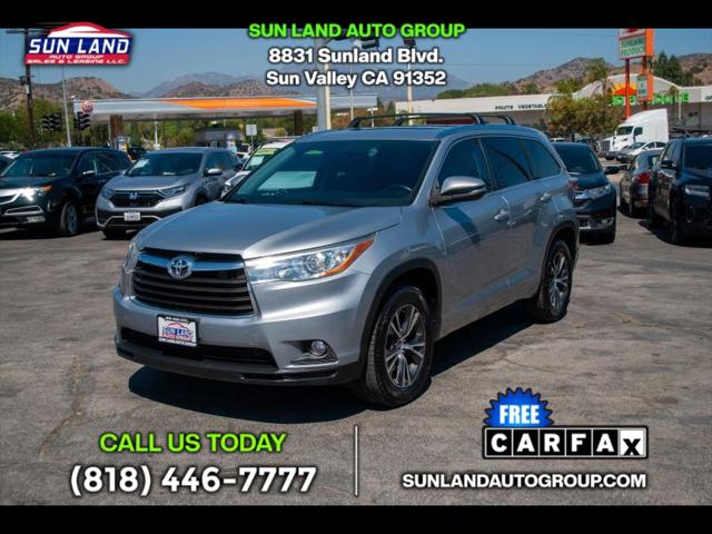 2016 Toyota Highlander XLE V6 for sale in Sun Valley, CA