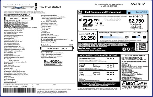 2026 Chrysler Pacifica Select