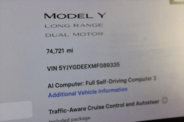 2021 Tesla Model Y Long Range Dual Motor All-Wheel Drive
