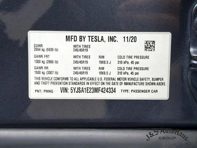 2021 Tesla Model S Long Range Dual Motor All-Wheel Drive
