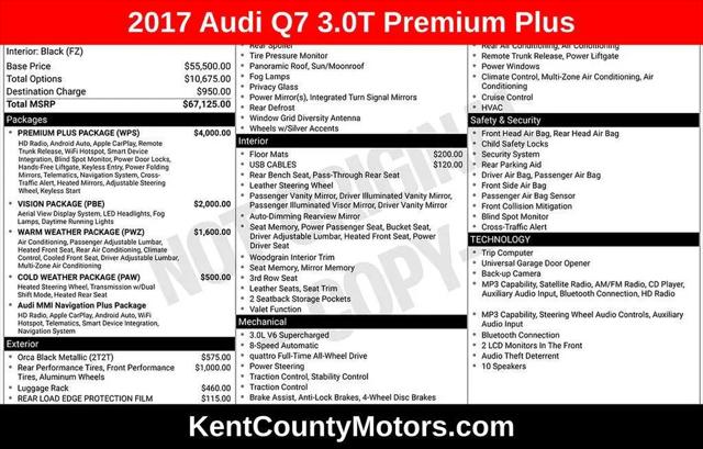 2017 Audi Q7 3.0T Premium for sale in Dover, DE