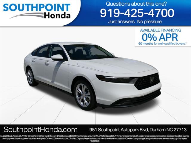 2026 Honda Accord Sedan LX for sale in Durham, NC