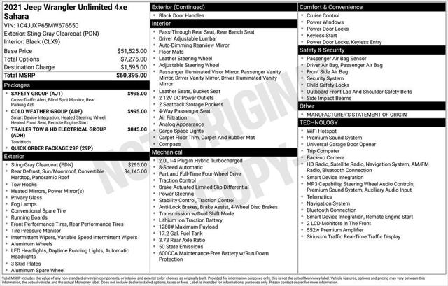 2021 Jeep Wrangler 4xe Unlimited Sahara 4x4 2021 Jeep Wrangler 4xe Unlimited Sahara 4x4