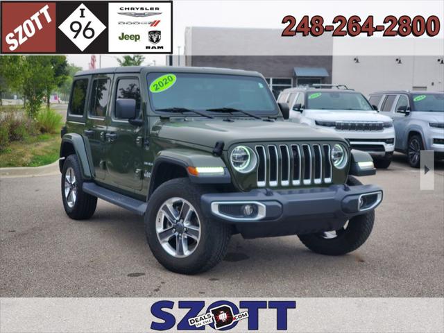 2020 Jeep Wrangler Sahara 4x4 for sale in New Hudson, MI