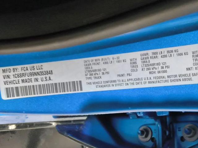 2022 Ram 1500 TRX Crew Cab 4x4 57 Box