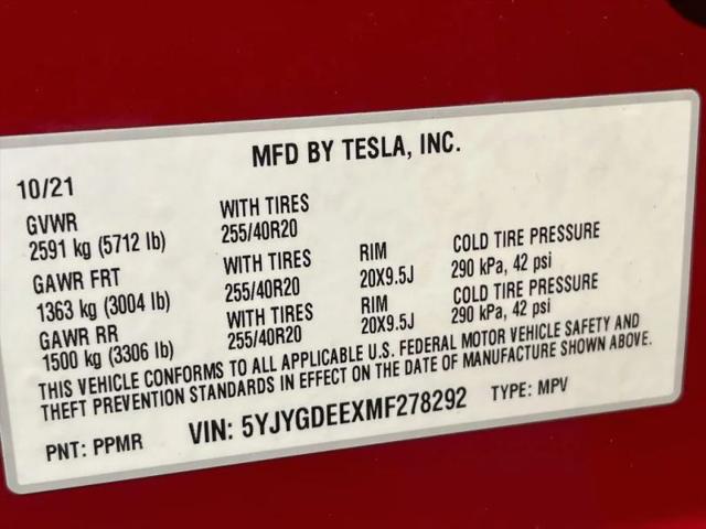 2021 Tesla Model Y Long Range Dual Motor All-Wheel Drive