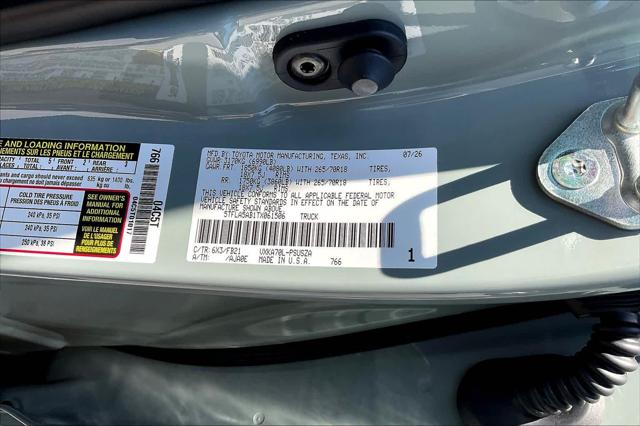 Certified Used 2026 Lunar Rock Toyota SR5 image 110
