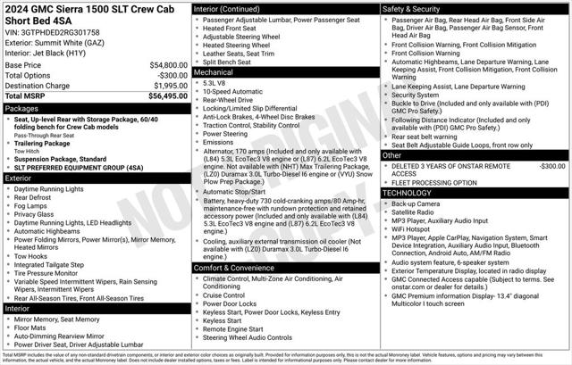 Used 2024 GMC Sierra 1500 2WD Crew Cab Short Box SLT For Sale in Muscle Shoals, AL