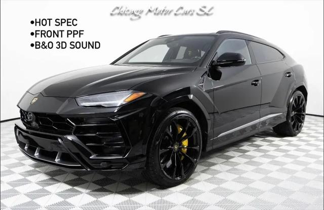 2021 Lamborghini Urus Front PPF Black on Black/Yellow Advanced B&O 3D Sound Taigete 23in Wheels for sale in Rock Hill, SC