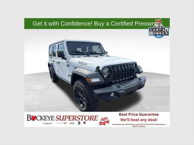 2022 Jeep Wrangler Unlimited Willys 4x4 for sale in Shelby, OH