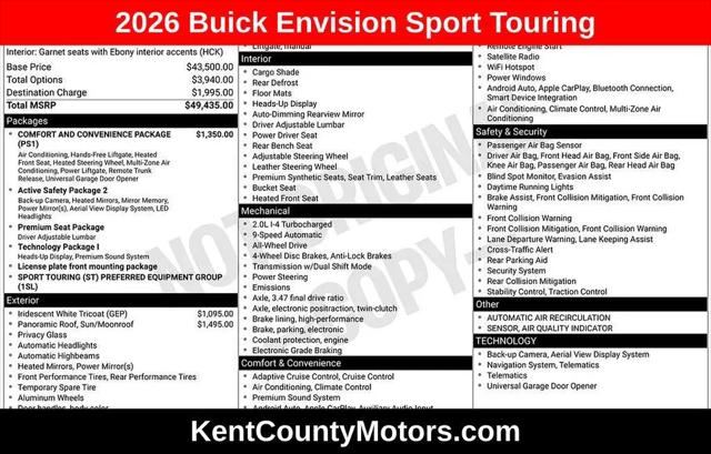2026 Buick Envision Sport Touring AWD for sale in Dover, DE