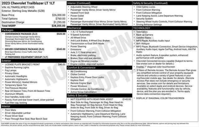 2023 Chevrolet Trailblazer AWD LT 2023 Chevrolet Trailblazer AWD LT