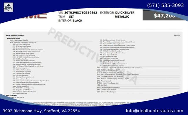 2014 GMC Sierra 1500 SLT for sale in Stafford, VA