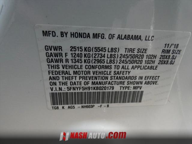 2019 Honda Pilot Touring