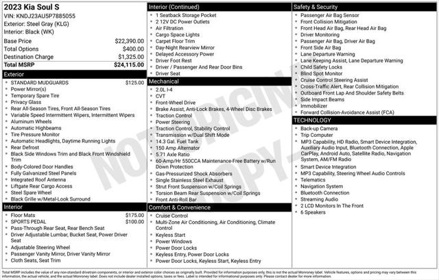 2023 Kia Soul S 2023 Kia Soul S