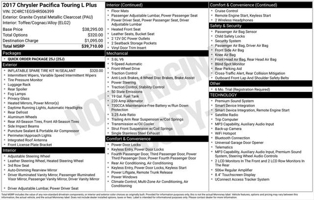 2017 Chrysler Pacifica Touring-L Plus