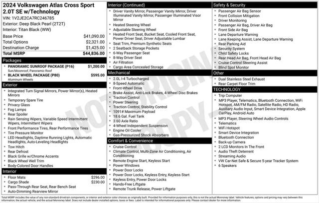 2024 Volkswagen Atlas Cross Sport 2.0T SE w/Technology for sale in Waco, TX