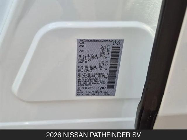 2026 Nissan Pathfinder SV