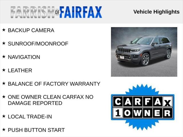 2022 Jeep Grand Cherokee Overland 4x4 2022 Jeep Grand Cherokee Overland 4x4