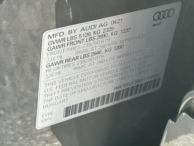 2021 Audi Q3 Premium Plus 45 TFSI S line quattro Tiptronic