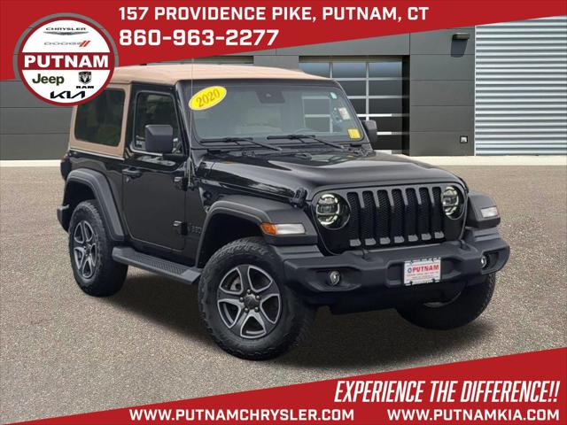 2020 Jeep Wrangler Black and Tan 4x4 for sale in Putnam, CT